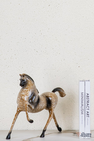 Ember Horse Sculpture - Beige