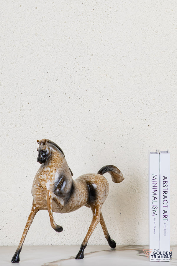 Ember Horse Sculpture - Beige