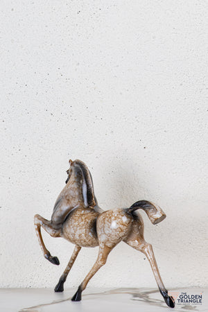 Ember Horse Sculpture - Beige