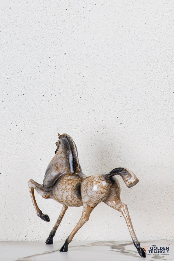 Ember Horse Sculpture - Beige