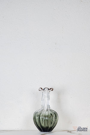 Flora Glass Vase - Smoke
