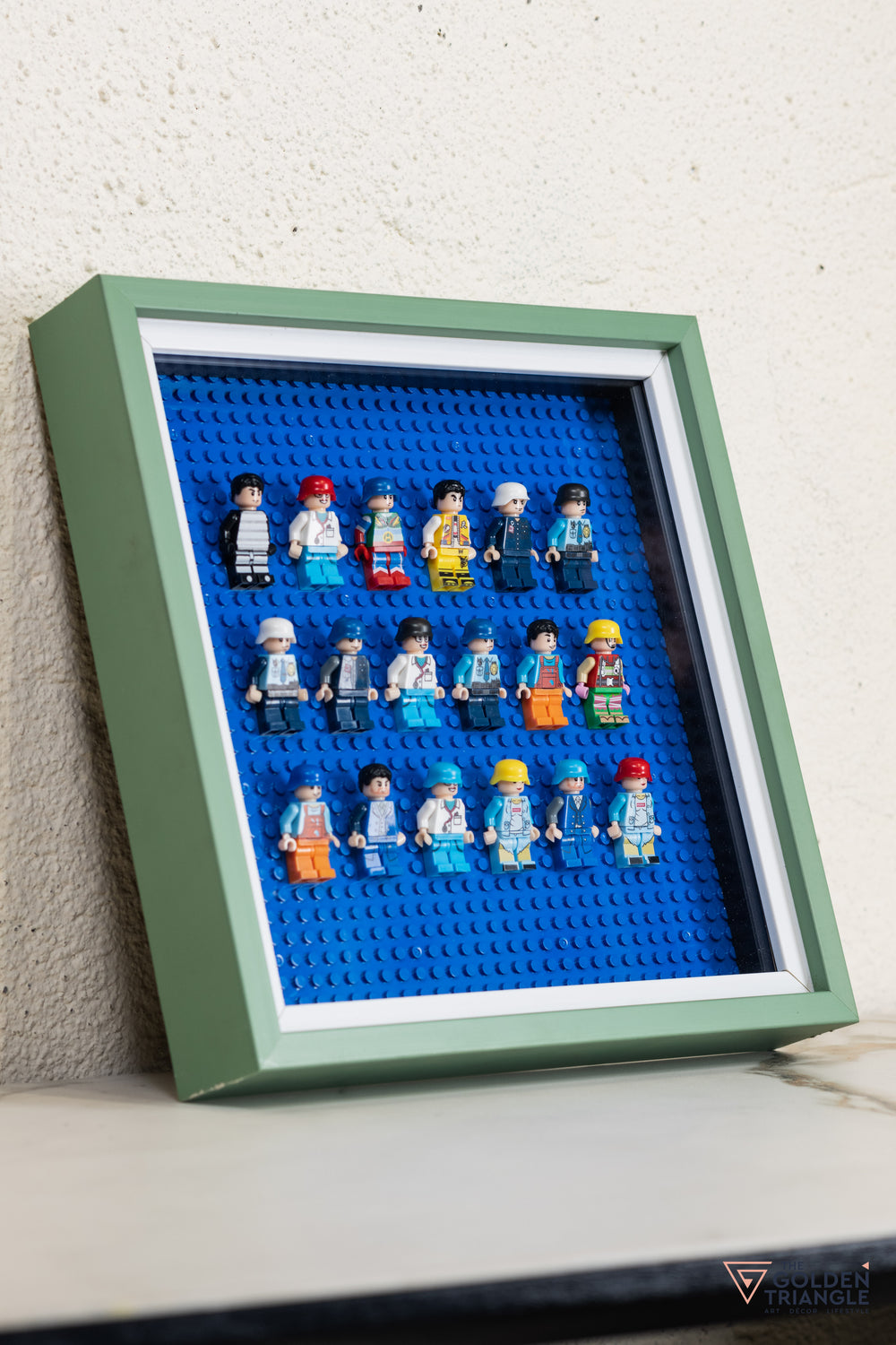 Lego Miniatures 3D Art Frame - Blue