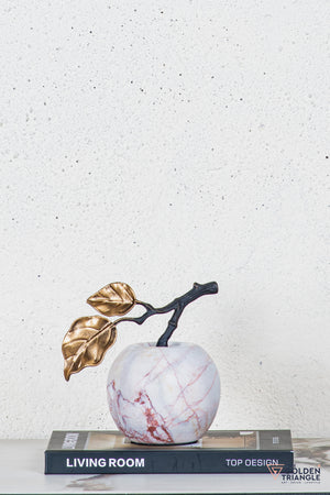 Pomona Marble Apple TableTop Decor - Red
