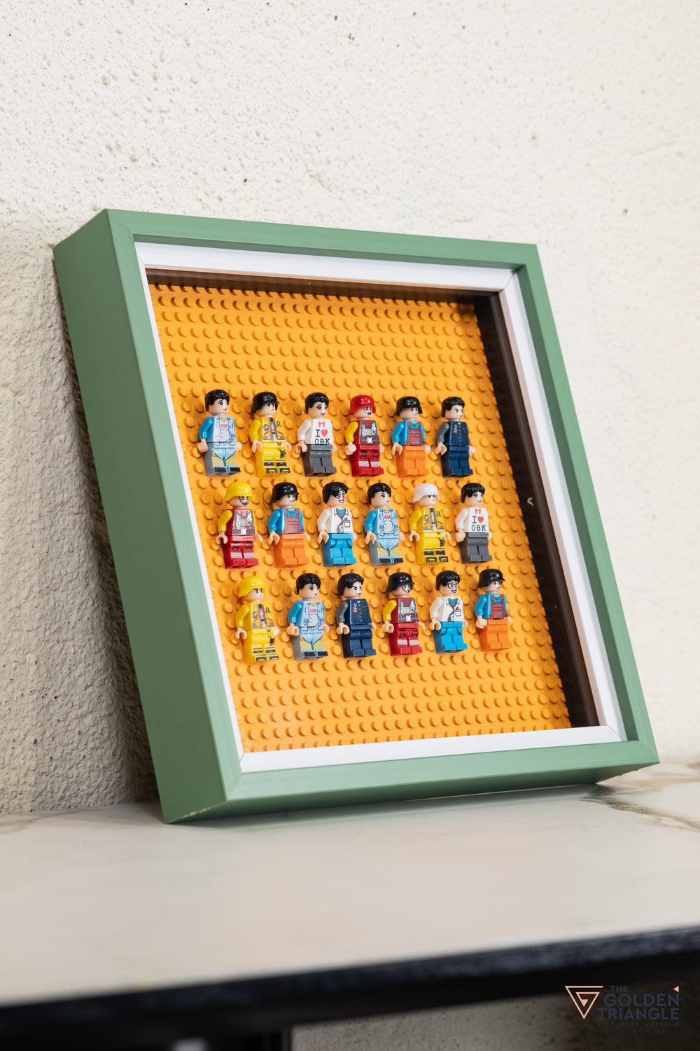 Lego Miniatures 3D Art Frame - Orange