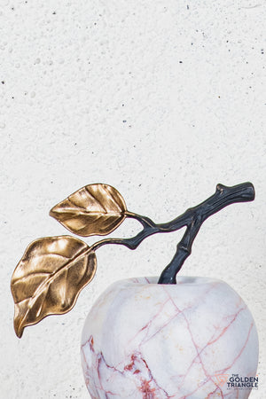 Pomona Marble Apple TableTop Decor - Red