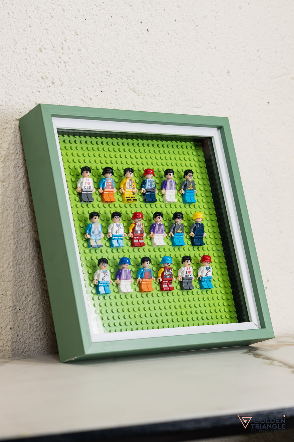 Lego Miniatures 3D Art Frame - Green