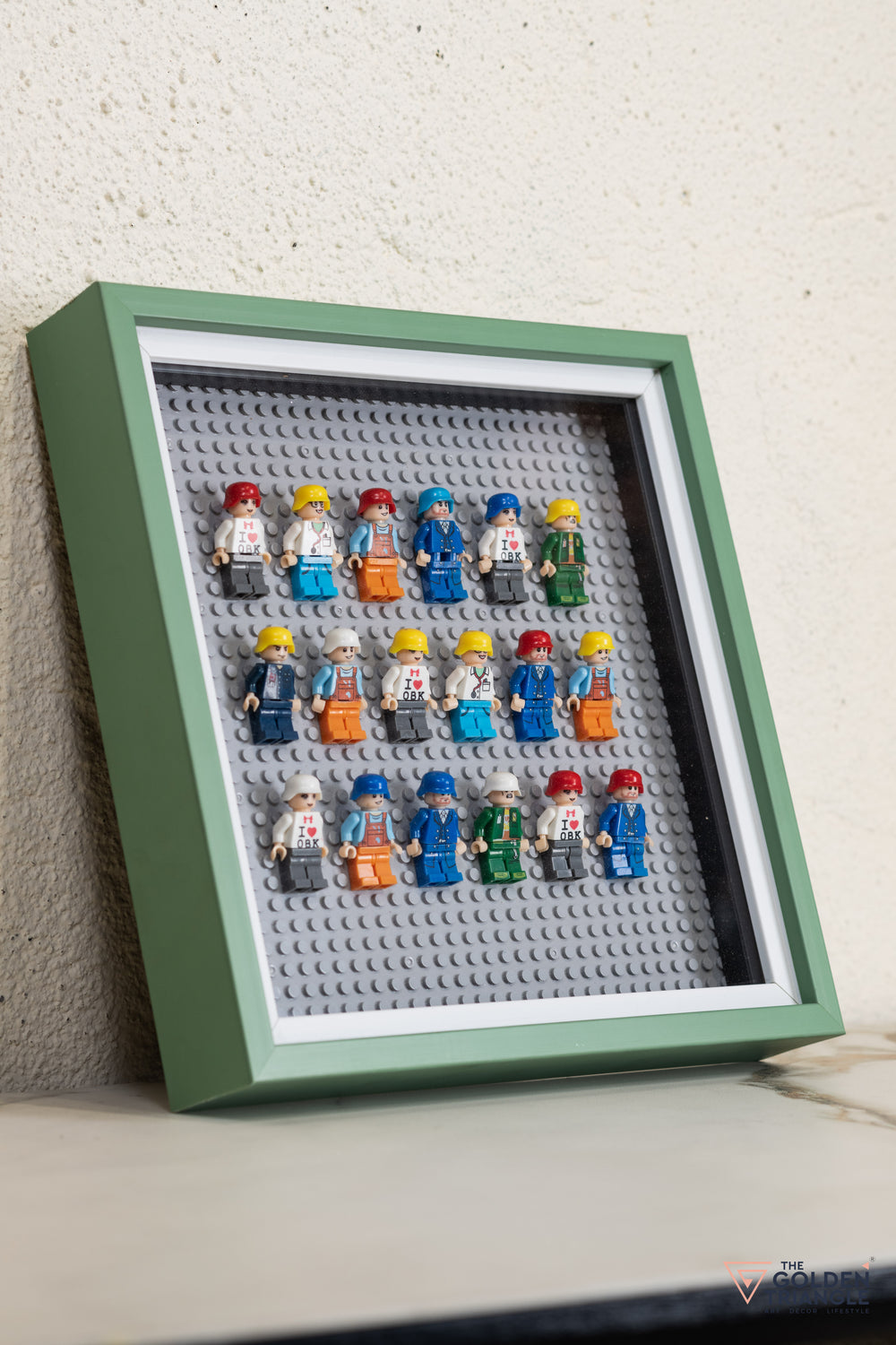 Lego Miniatures 3D Art Frame - Gray