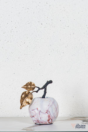 Pomona Marble Apple TableTop Decor - Red