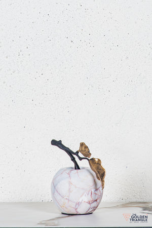 Pomona Marble Apple TableTop Decor - Red