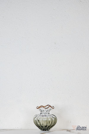 Flora Glass Vase - Smoke