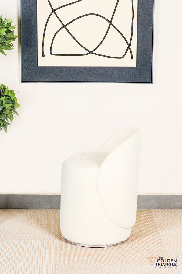 Orella Pouffe with Backrest & Swivel