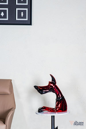 Scooby Dob Sculpture - Red/Black