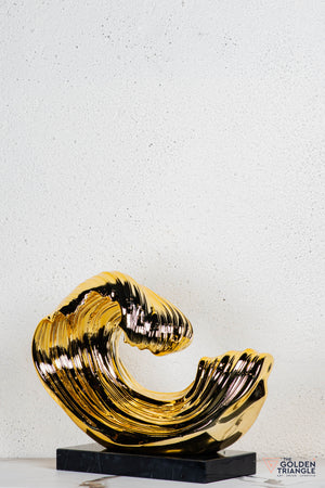 Vigne Abstract Sculpture - Gold