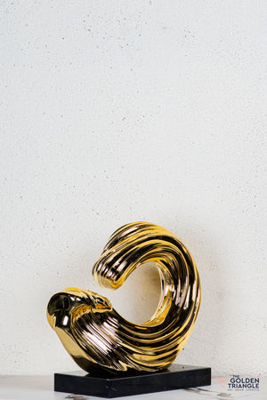 Vigne Abstract Sculpture - Gold
