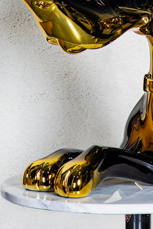 Scooby Dob Sculpture - Gold/Black
