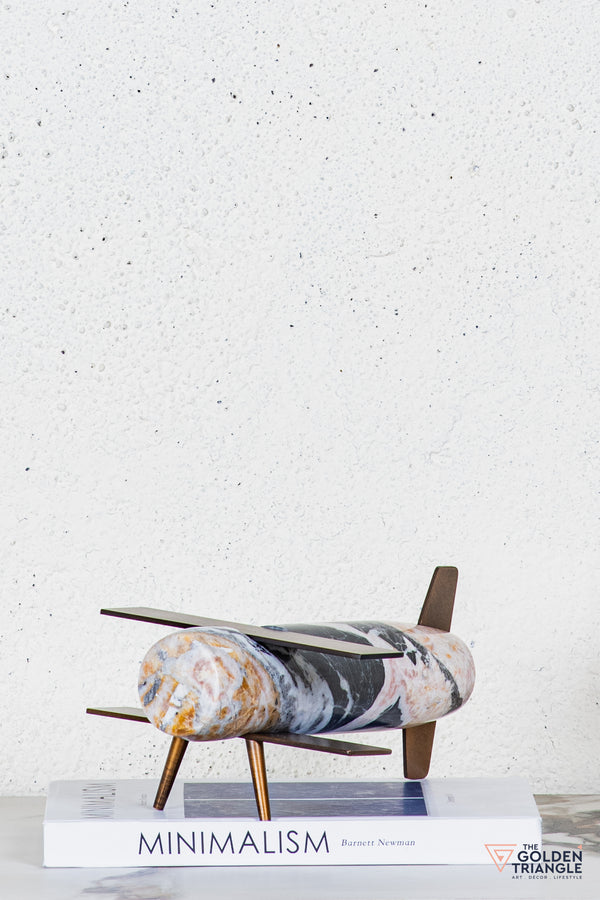 Arova Marble Plane TableTop Decor