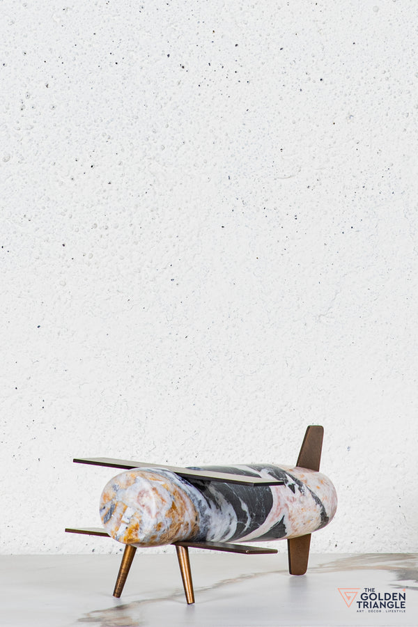 Arova Marble Plane TableTop Decor