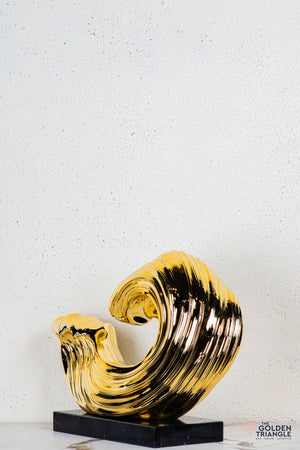Vigne Abstract Sculpture - Gold