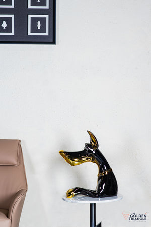 Scooby Dob Sculpture - Gold/Black