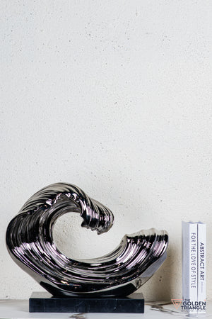 Vigne Abstract Sculpture - Gunmetal