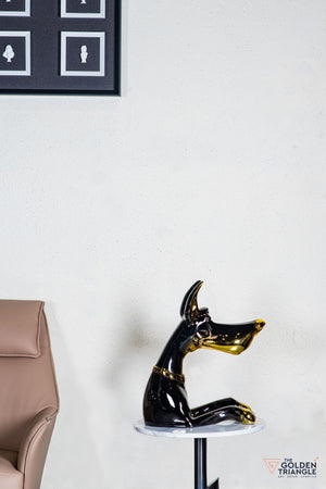 Scooby Dob Sculpture - Gold/Black