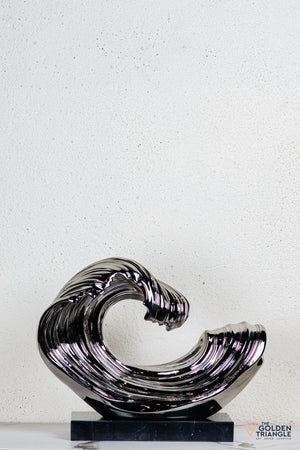 Vigne Abstract Sculpture - Gunmetal