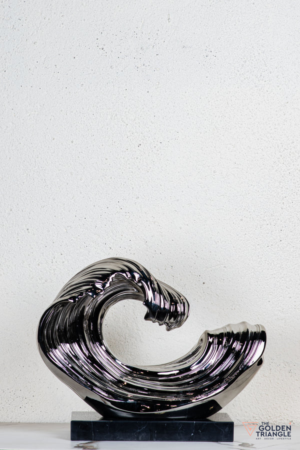 Vigne Abstract Sculpture - Gunmetal