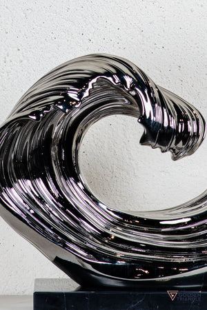 Vigne Abstract Sculpture - Gunmetal