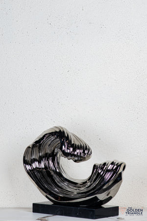 Vigne Abstract Sculpture - Gunmetal