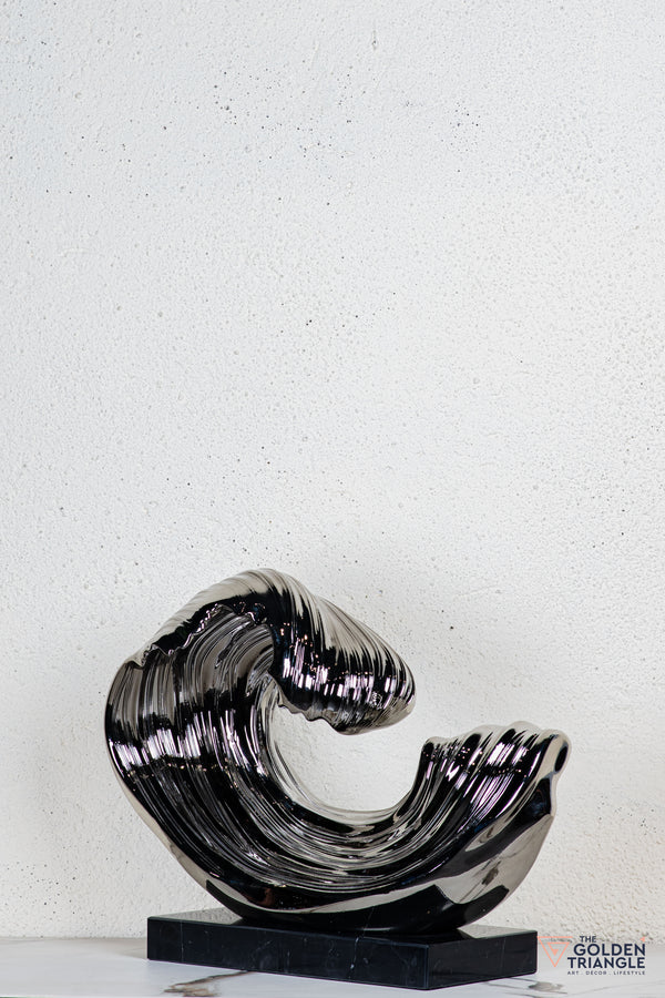 Vigne Abstract Sculpture - Gunmetal