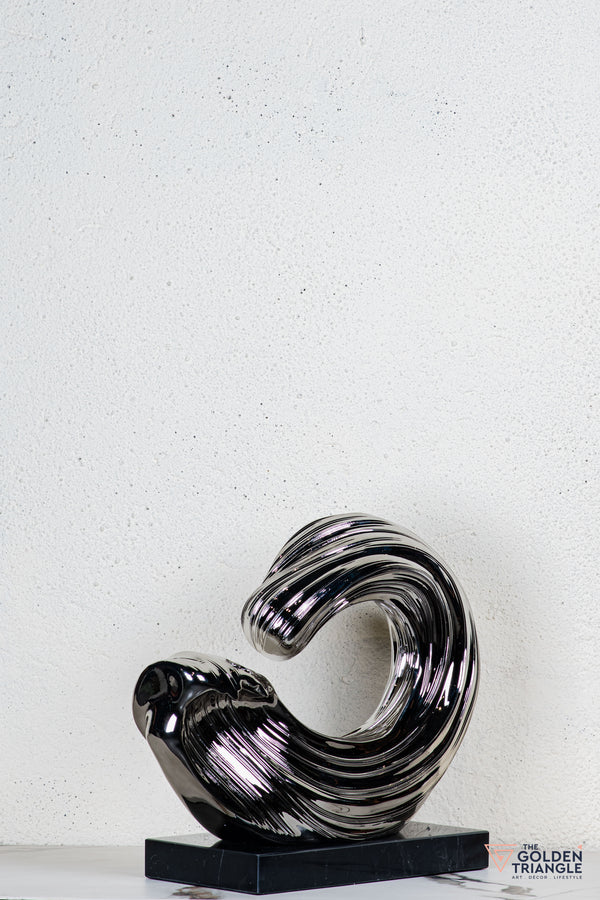 Vigne Abstract Sculpture - Gunmetal