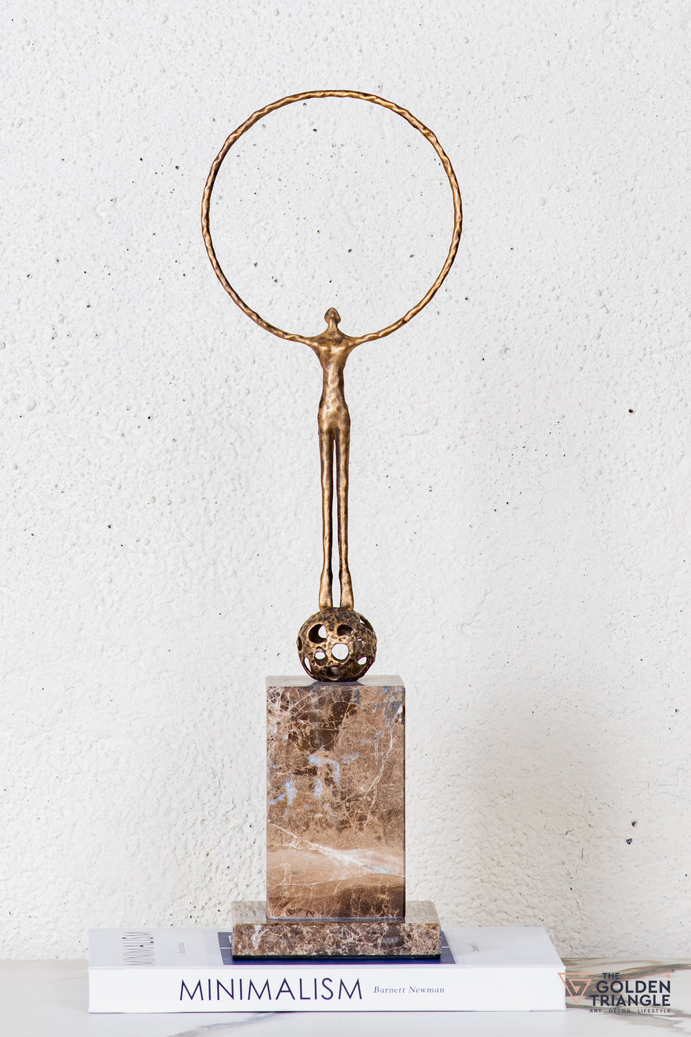 Nilo Gymnast Sculpture - Antique Gold