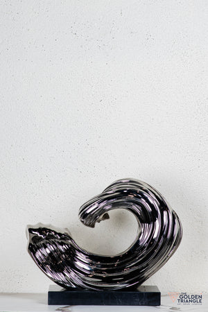 Vigne Abstract Sculpture - Gunmetal