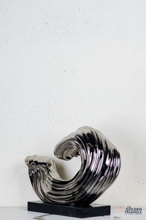 Vigne Abstract Sculpture - Gunmetal