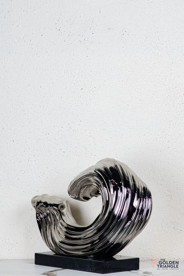 Vigne Abstract Sculpture - Gunmetal