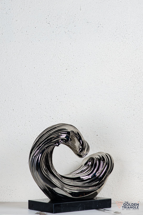 Vigne Abstract Sculpture - Gunmetal