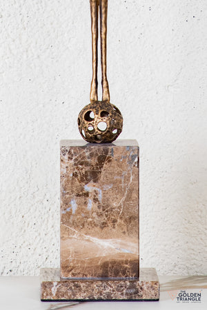 Nilo Gymnast Sculpture - Antique Gold