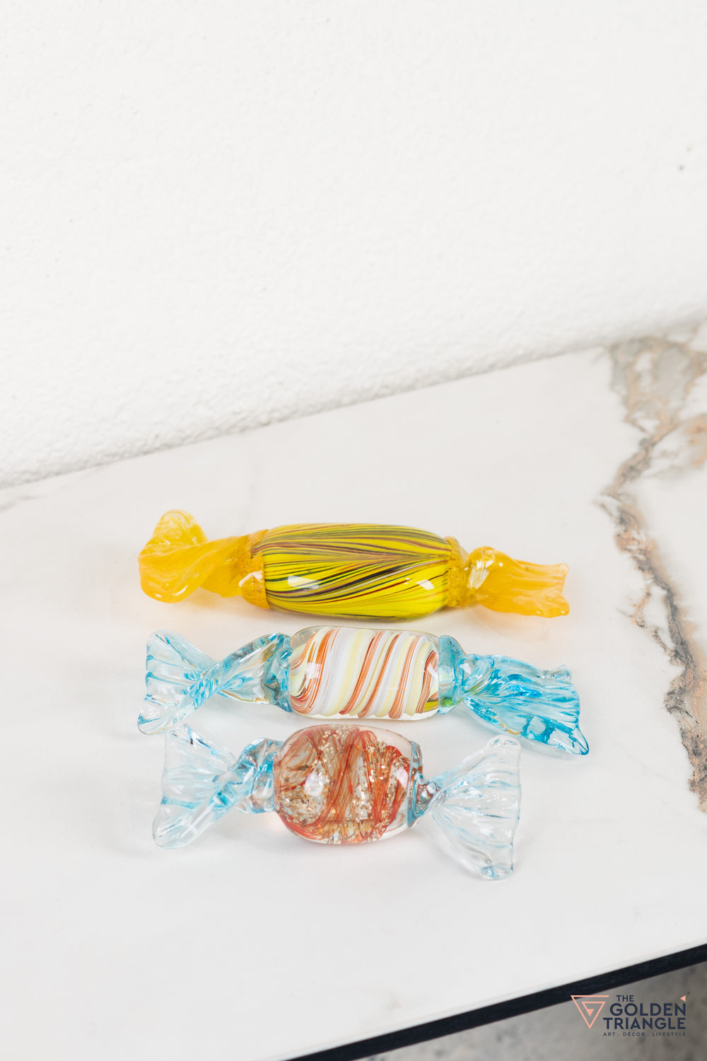 Toffee Glass Table Top Decor Set