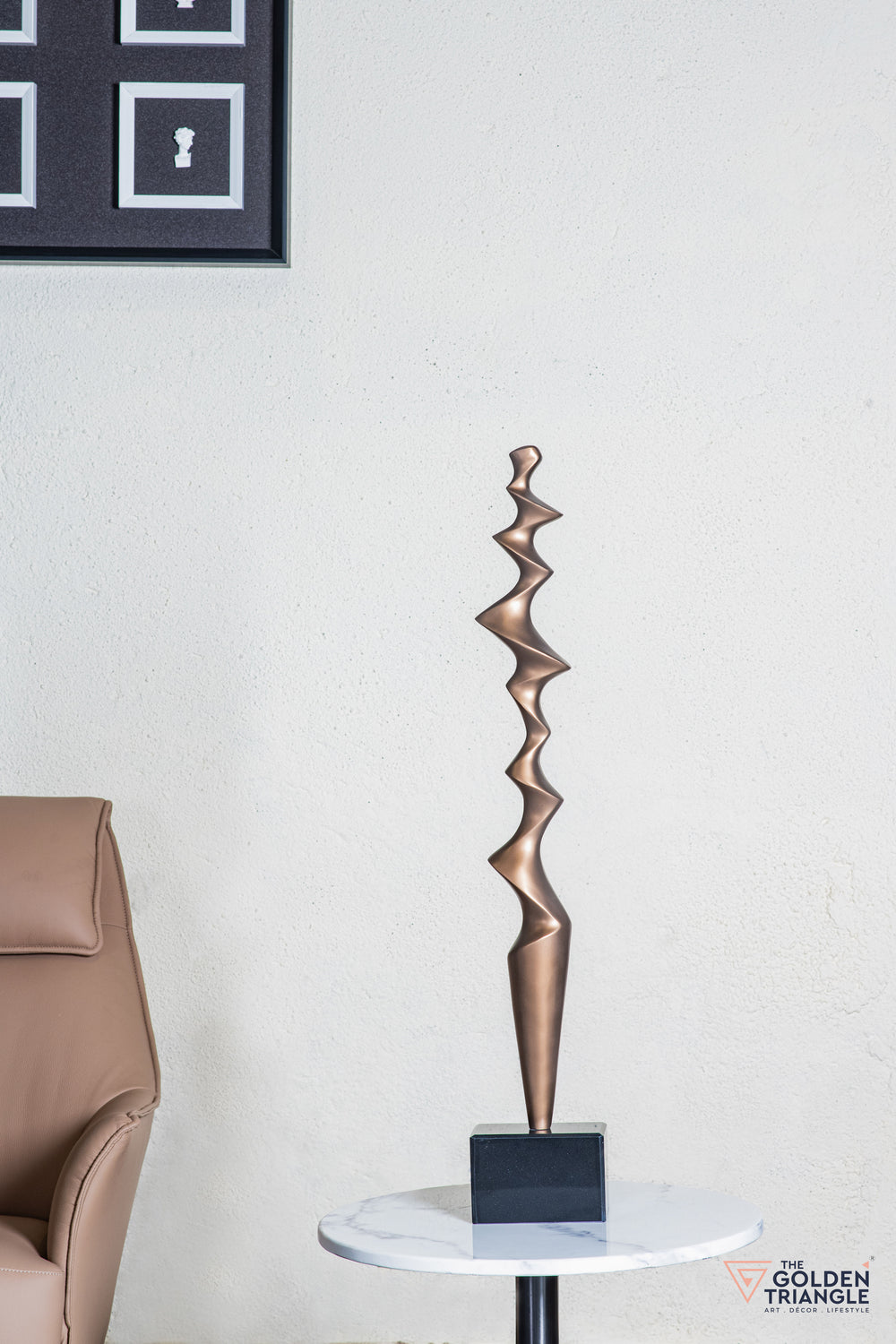 Tova Abstract Sculpture - Gold