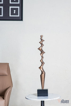 Tova Abstract Sculpture - Gold