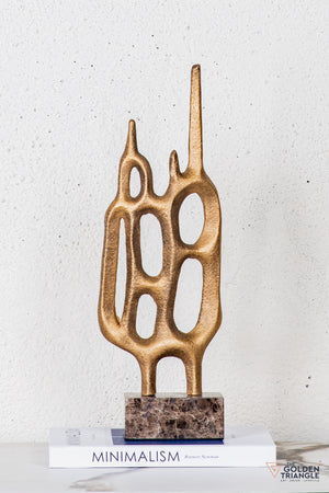 Fynor Abstract Sculpture - Antique Gold