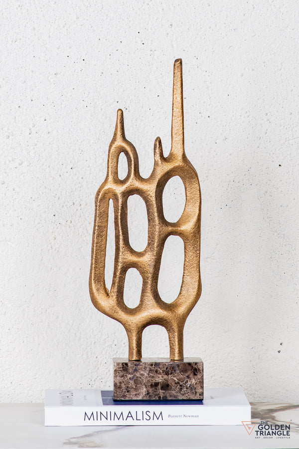 Fynor Abstract Sculpture - Antique Gold