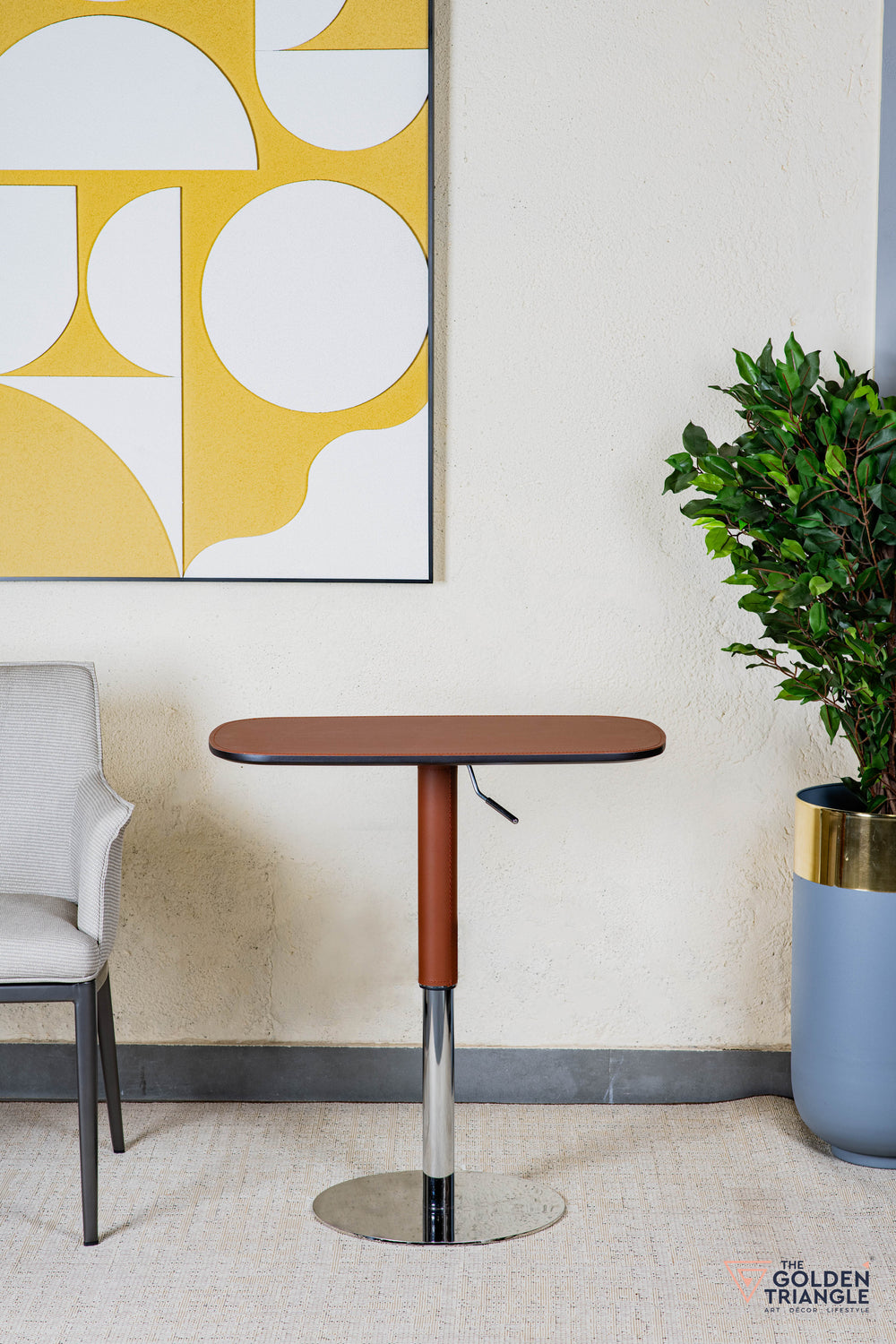 Monteo Adjustable Side Table - Tan