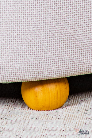 Astral Fabric Storage Bench - Beige