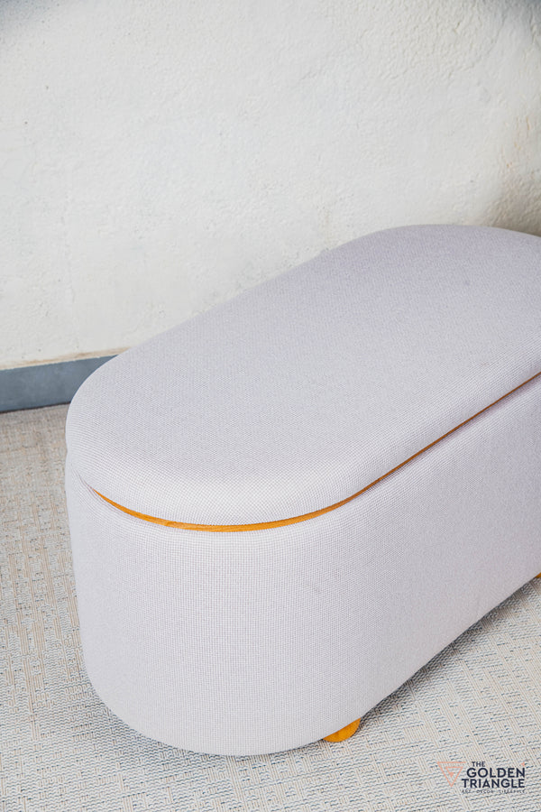 Astral Fabric Storage Bench - Beige