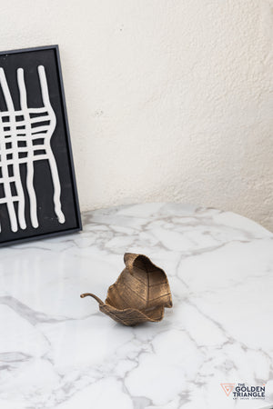 Cyris Metal Abstract Decor - Bronze