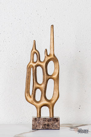 Fynor Abstract Sculpture - Antique Gold