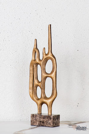 Fynor Abstract Sculpture - Antique Gold