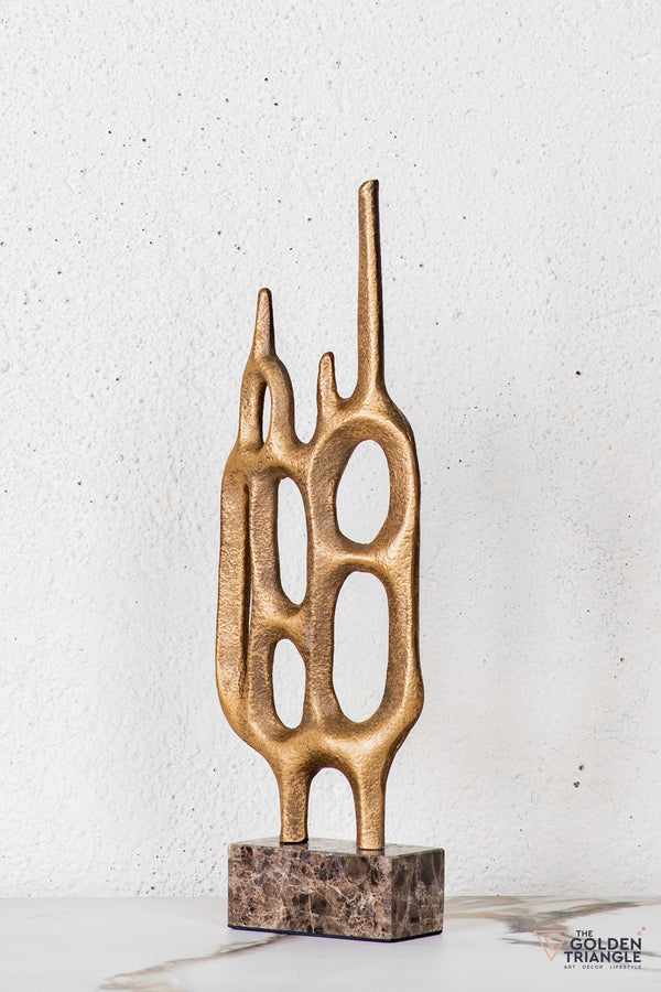 Fynor Abstract Sculpture - Antique Gold