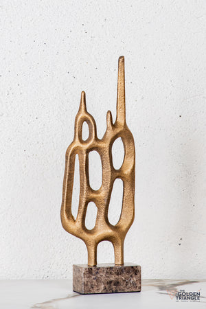 Fynor Abstract Sculpture - Antique Gold